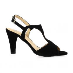 Cor by andy Nu pieds cuir velours noir
