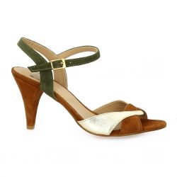 Cor by andy Nu pieds cuir velours cognac