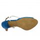 Cor by andy Nu pieds cuir velours bleu