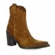 Emanuele Crasto Boots cuir velours cognac