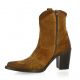 Emanuele Crasto Boots cuir velours cognac