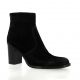 Spazio 08 Boots cuir velours noir