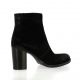 Spazio 08 Boots cuir velours noir