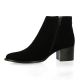 Vidi studio Boots cuir velours noir