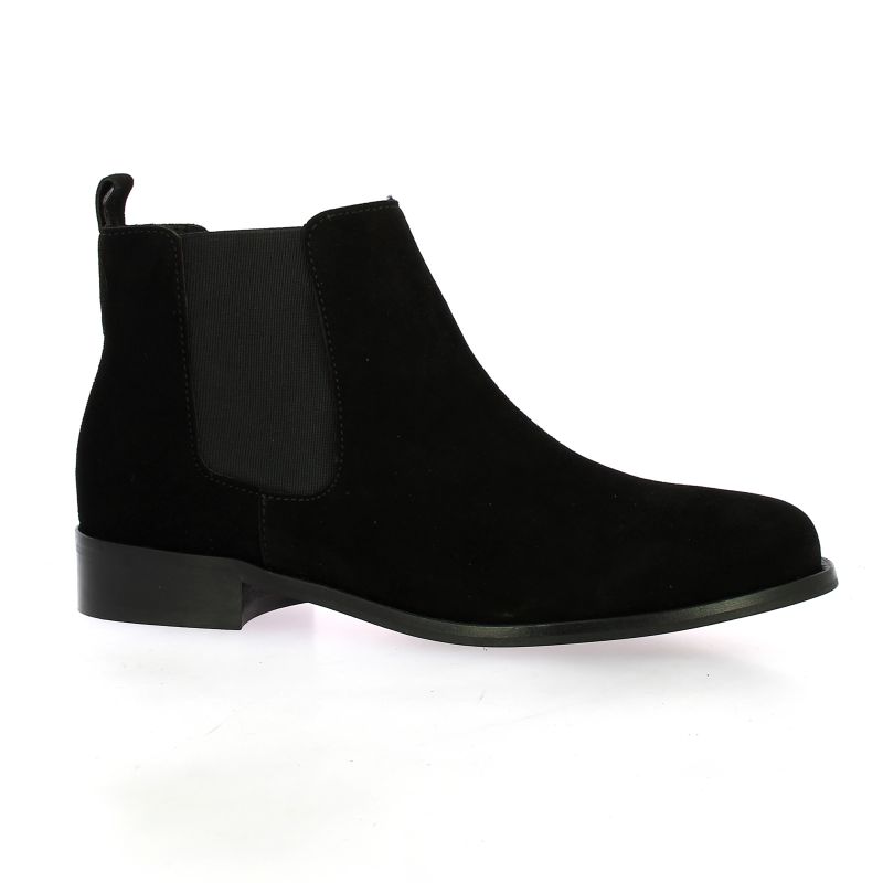boots velours noir