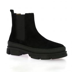 Exit Boots cuir velours noir