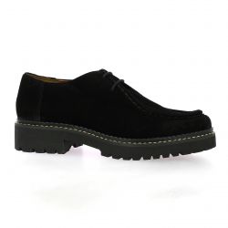 Exit Derby cuir velours noir