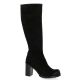 Pao Bottes cuir nubuck noir