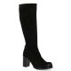 Pao Bottes cuir nubuck noir