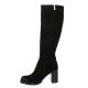 Pao Bottes cuir nubuck noir