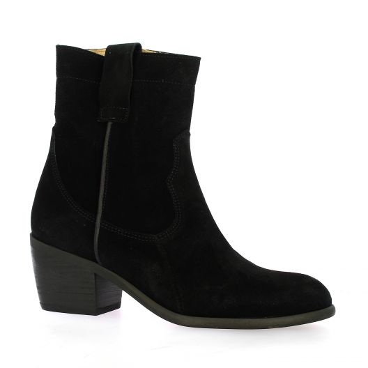 Ngy Boots cuir velours noir