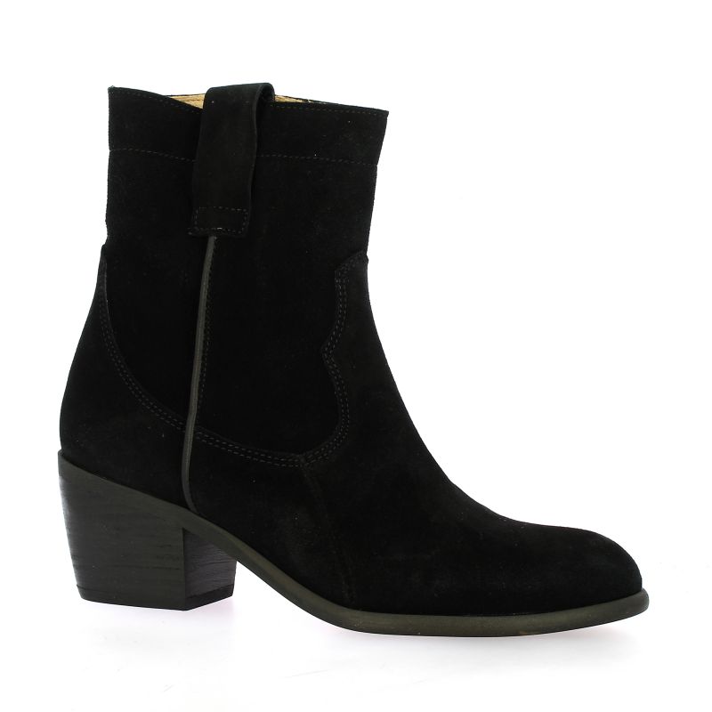 boots velours noir