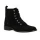 Impact Boots cuir velours noir