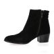 Pao Boots cuir velours noir