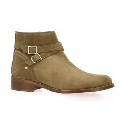 Impact Boots cuir velours kaki