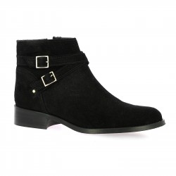 Impact Boots cuir velours noir