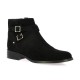 Impact Boots cuir velours noir