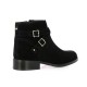 Impact Boots cuir velours noir