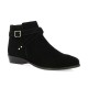 Impact Boots cuir velours noir