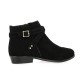 Impact Boots cuir velours noir