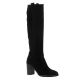 Pao Bottes cuir velours noir