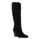 Pao Bottes cuir velours noir