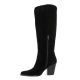 Pao Bottes cuir velours noir