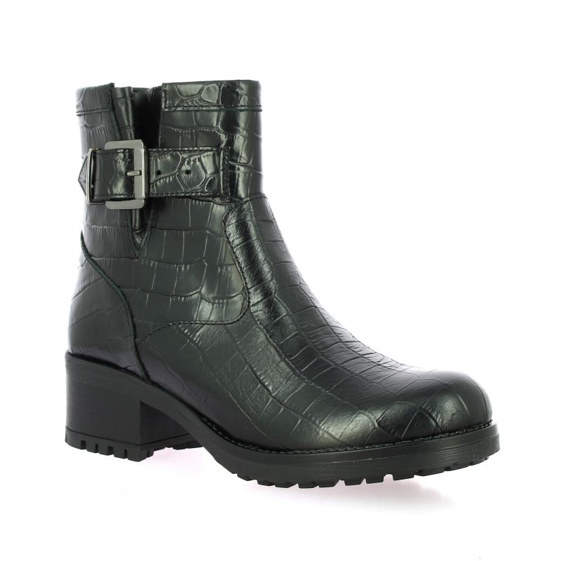 biker boots croco