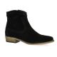 So send Boots cuir velours noir