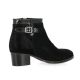 So send Boots cuir velours noir