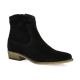 So send Boots cuir velours noir