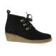 So send Boots cuir velours noir