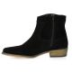 So send Boots cuir velours noir