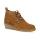 So send Boots cuir velours cognac