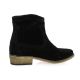 So send Boots cuir velours noir