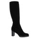 Pao Bottes cuir velours noir