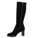 Pao Bottes cuir velours noir