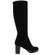 Pao Bottes cuir velours noir