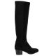 Elisir Bottes cuir velours noir