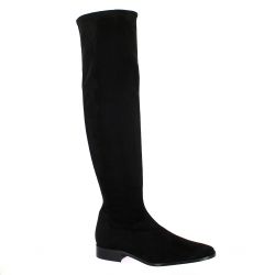 Pao Bottes cuir velours noir