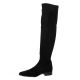 Pao Bottes cuir velours noir