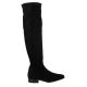 Pao Bottes cuir velours noir