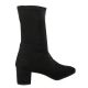 Pao Boots cuir velours noir