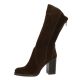 Nuova riviera Bottes cuir velours marron 55