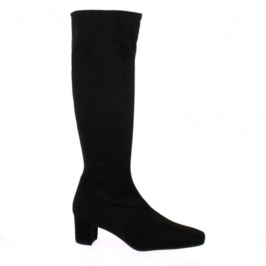 Pao Bottes cuir velours noir