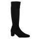 Pao Bottes cuir velours noir