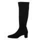 Pao Bottes cuir velours noir