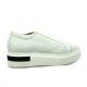 Benoite c Baskets cuir blanc