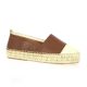 Exit Espadrille cuir cognac/or