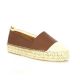 Exit Espadrille cuir cognac/or